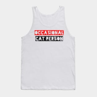 Occasional Cat Person Tank Top